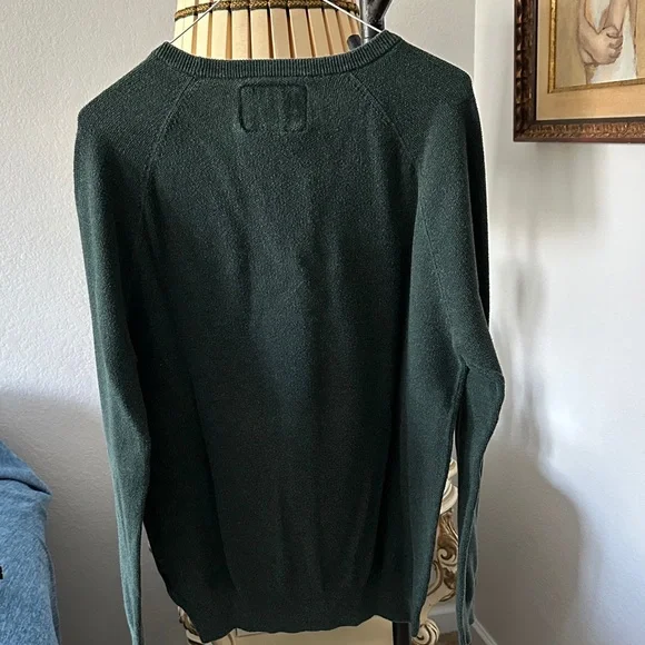 Jos. A. Bank Dark Green Crewneck Sweater - Picture 7 of 8